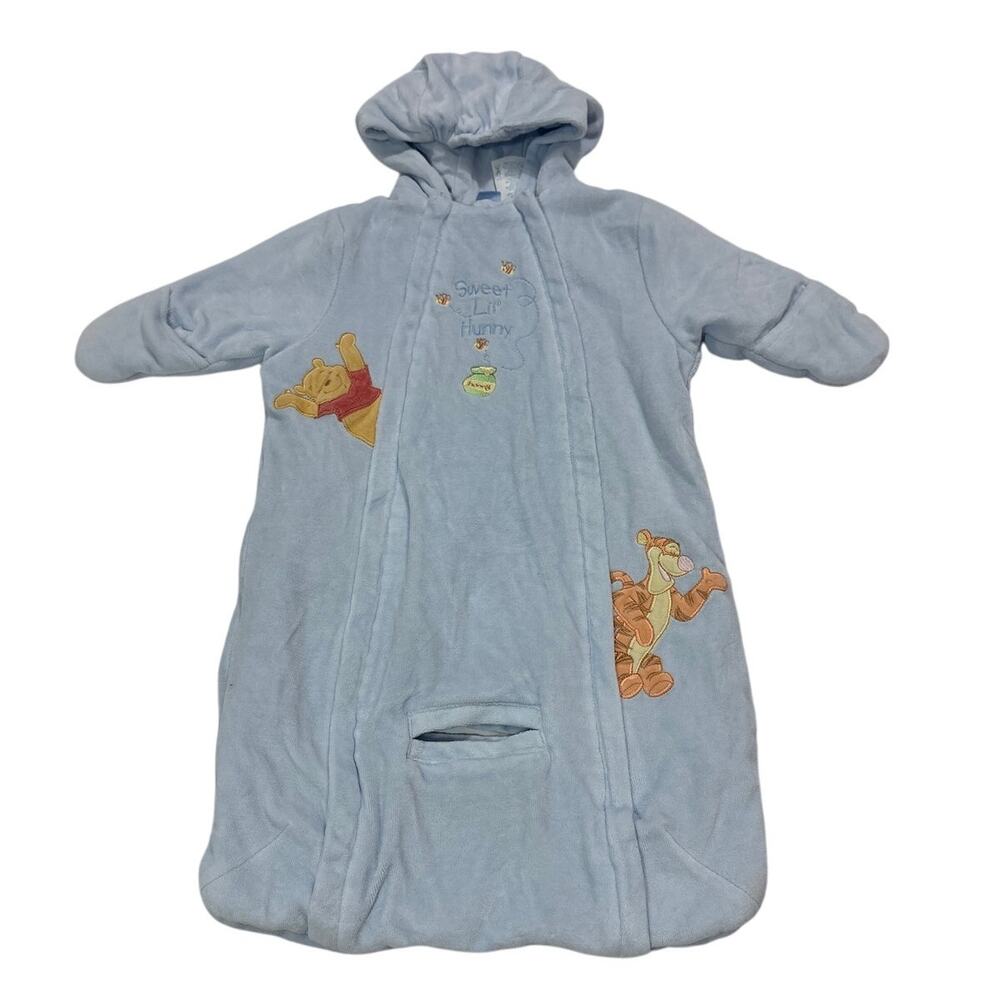 Vintage Y2k Disney Winnie the Pooh Embriodered Bunting Suit Outdoors Winter